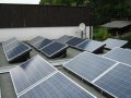 Solární panely na ploché střeše, Vysoká nad Labem