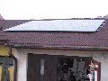 Solární panely na střeše RD, Blšany, Ústecký kraj
