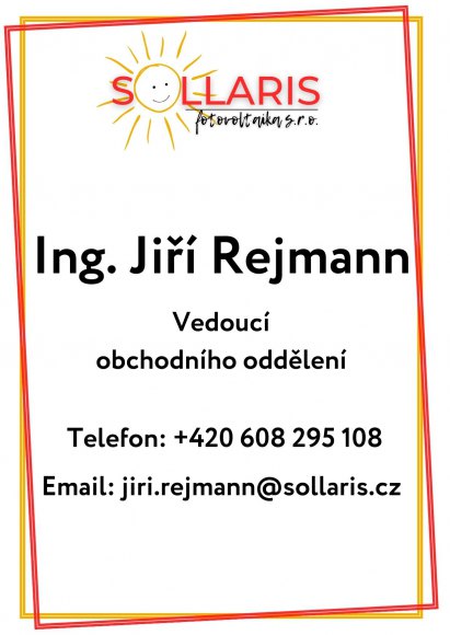 Obchodní oddělení společnosti SOLLARIS fotovoltaika s.r.o.