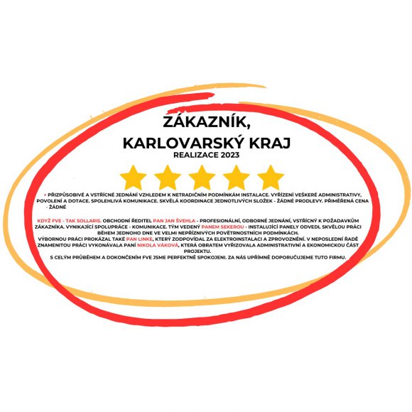 Fotovoltaika, Karlovarský kraj, instalace 2023