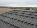 Příprava pro solární panely Canadian Solar 430 Wp na střeše garáže, okres Kladno