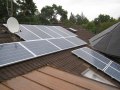 Fotovoltaické panely na střeše RD, pro FVE 4,83 kWp, Praha