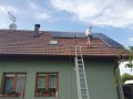 Instalace fotovoltaické elektrárny na střeše RD, Čakovičky