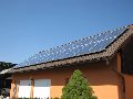 Fotovoltaika 11,04 kWp na šikmé střeše rodinného domu Kytín
