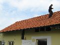 Příprava střechy pro FVE, Podmoky, Nymburk