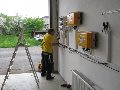 Umístění a připojení měničů Solarmax v obci Láz, okres Třebíč