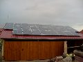 Solárná panely Suntech na střeše rodinného domu, Únavov, okres Znojmo