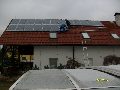 Solární panely Aleo Solar 210 Wp na střeše RD, Kadaň